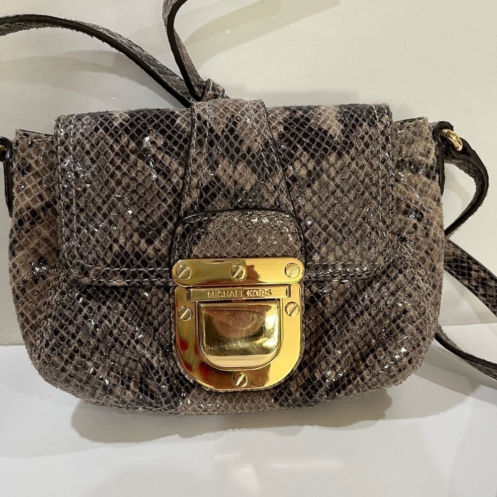 Michael Kors, animal print Crossbody bag reptile